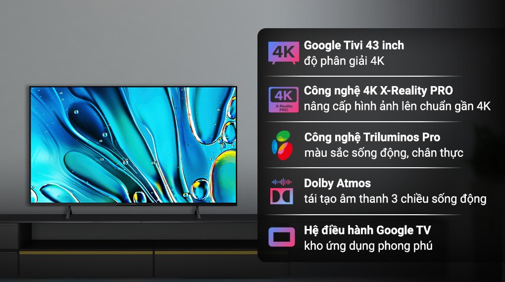 Xem tiếp: Google TV Sony 50 Inch - Google TV Sony 55 Inch